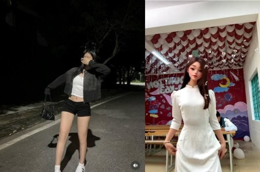 Clip nữ sinh thu hút trong khoảnh khắc yêu đương đầy mê mẩn