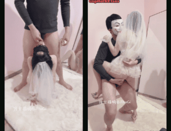 Cosplay thành cô dâu cho anh đụ p1